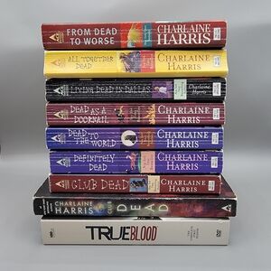 Charlaine Harris Sookie Stackhouse Books 1-8 + True Blood Season 1 DVD Set